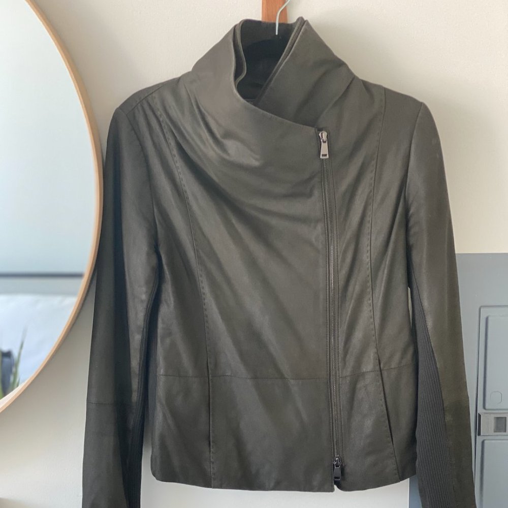 VINCE SCUBA LEATHER JACKET
